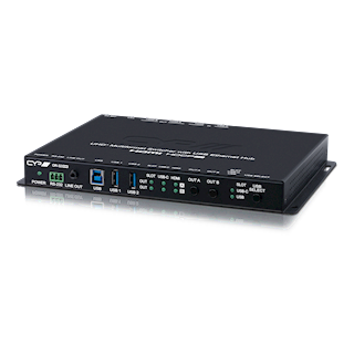 3×2 Full 4K Matrix with USB-C, HDMI & SDM module inputs and HDMI outputs with USB Ethernet Hub