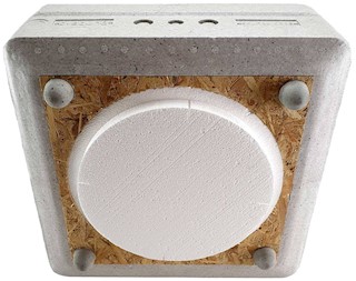 B-System Backbox for concrete ceilings (also available in 170,215 or 252mm cut-out)