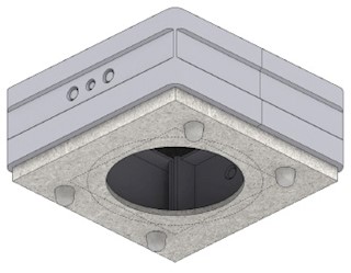 B-System Backbox for concrete ceilings