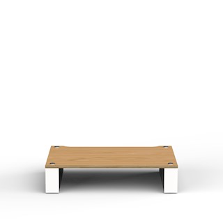 Hifi Stand 120 shelf (Natural Ash Plywood/Satin White)