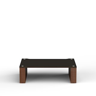 Hifi Stand 170 shelf (Black Laminate Plywood/Natural Walnut)
