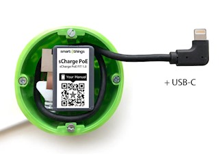 Power over Ethernet adapter with network connection