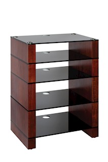 Hifi stand for Vinyl and Turntable (WN/BG)<br><br>
<I>(Also available in Gloss Black, Natural Oak & Gloss White)Shelf Glass Etched or Black</I>

