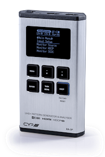 Battery powered 4K HDMI Pattern Generator, Analyser & Cable Tester