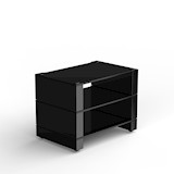 Hifi-Stand-120-shelf-Black-Glass-HG-Black-